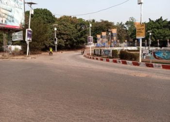 Manif du FNDC : c’est l’image du rond-point la Belle vue ce matin…