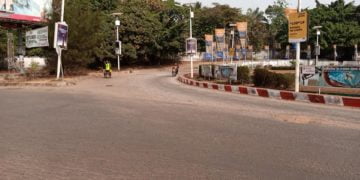 Manif du FNDC : c’est l’image du rond-point la Belle vue ce matin…