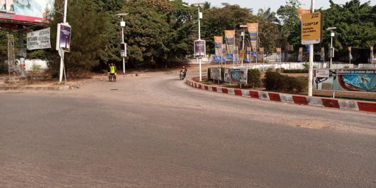 Manif du FNDC : c’est l’image du rond-point la Belle vue ce matin…