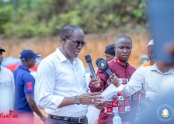 Inauguration du nouveau pont de Kolata financé par le consortium Winning Consortium Simandou