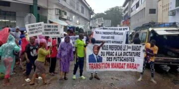 Manifestation à Conakry pour la libération des cadres du RPG et le retour d’Alpha Condé